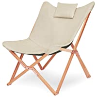 Suhu Silla Sillas Playa de Jardin Plegables Camping Playa Butterfly Sillón Reclinable Nordica Exterior Terraza Acolchado…